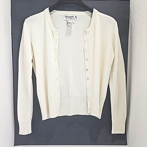 Joseph A. Women's Cardigan, Medium, Color White - Picture 4 of 8
